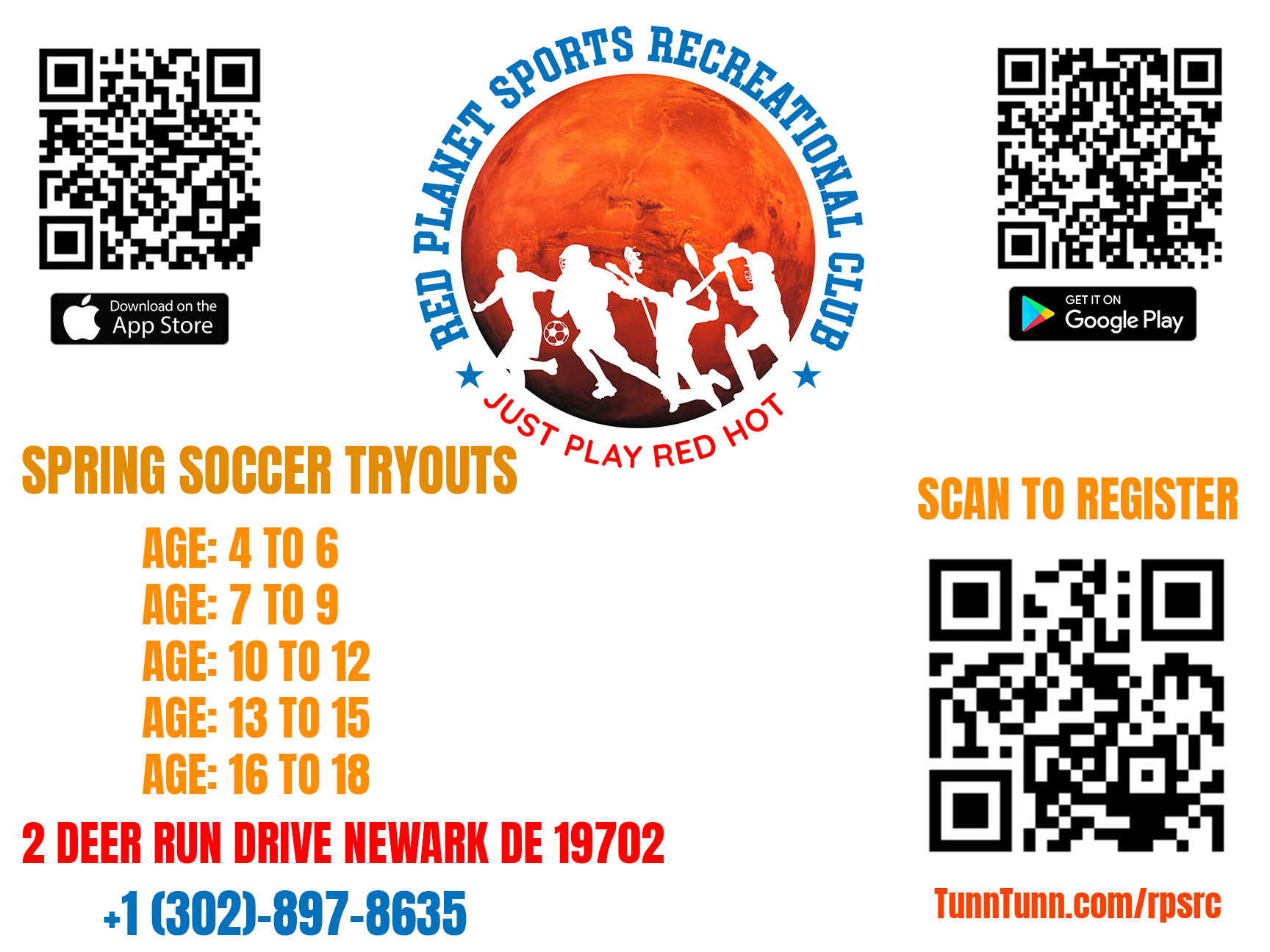 Red Planet Soccer League New Teams Formation Tryouts